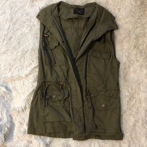 Army green utility vest